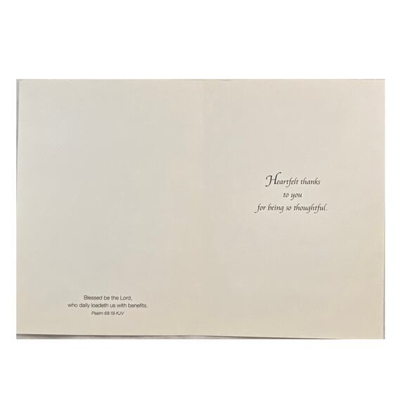 Lot 4 Vtg MCM Thank You Card Canada 1980s Lawson Falle Bouquet of Gratitude - Picture 15 of 16